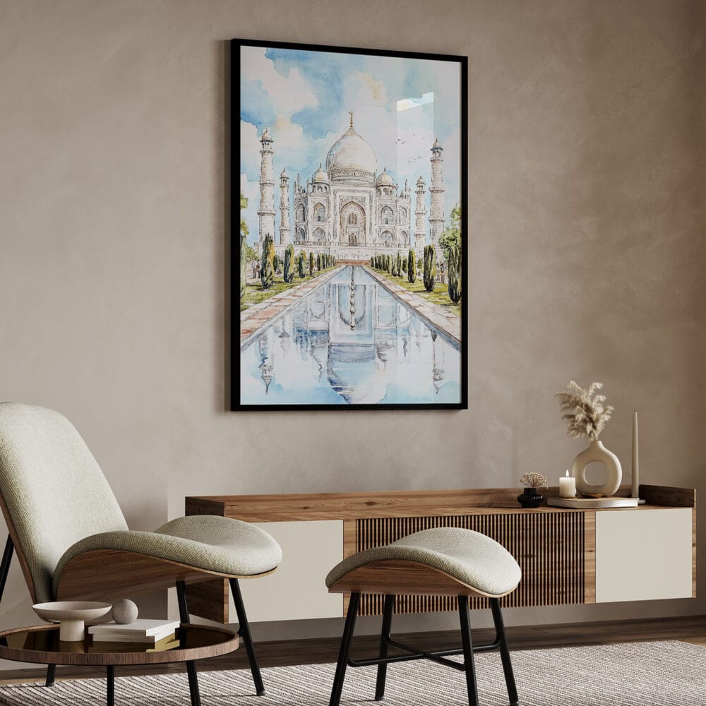 04 - Taj Mahal Watercolor Art - Digital Downloads - Japandi.jpg 04 - Taj Mahal Watercolor Art - Digital Downloads - Japandi.jpg