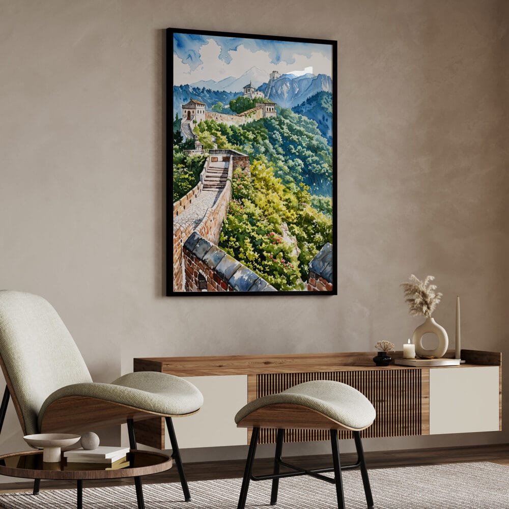 04 - The Great Wall of China Watercolor Art - Digital Downloads - Japandi.jpg 04 - The Great Wall of China Watercolor Art - Digital Downloads - Japandi.jpg
