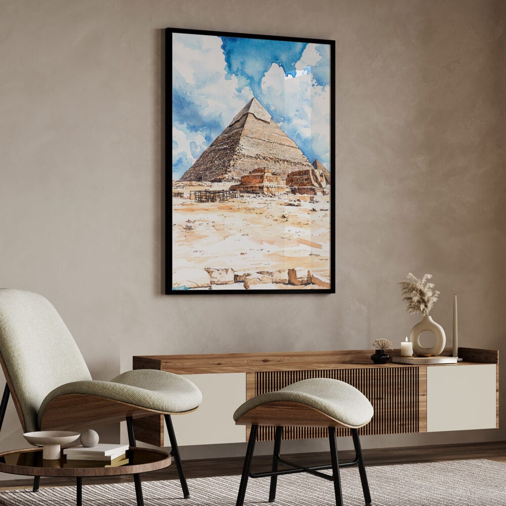 04 - The Pyramids of Giza Watercolor Art - Digital Downloads - Japandi.jpg 04 - The Pyramids of Giza Watercolor Art - Digital Downloads - Japandi.jpg