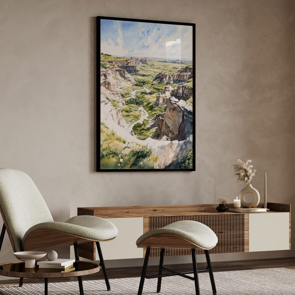 04 - Theodore Roosevelt National Park Watercolor Art - Digital Downloads - Japandi.jpg 04 - Theodore Roosevelt National Park Watercolor Art - Digital Downloads - Japandi.jpg