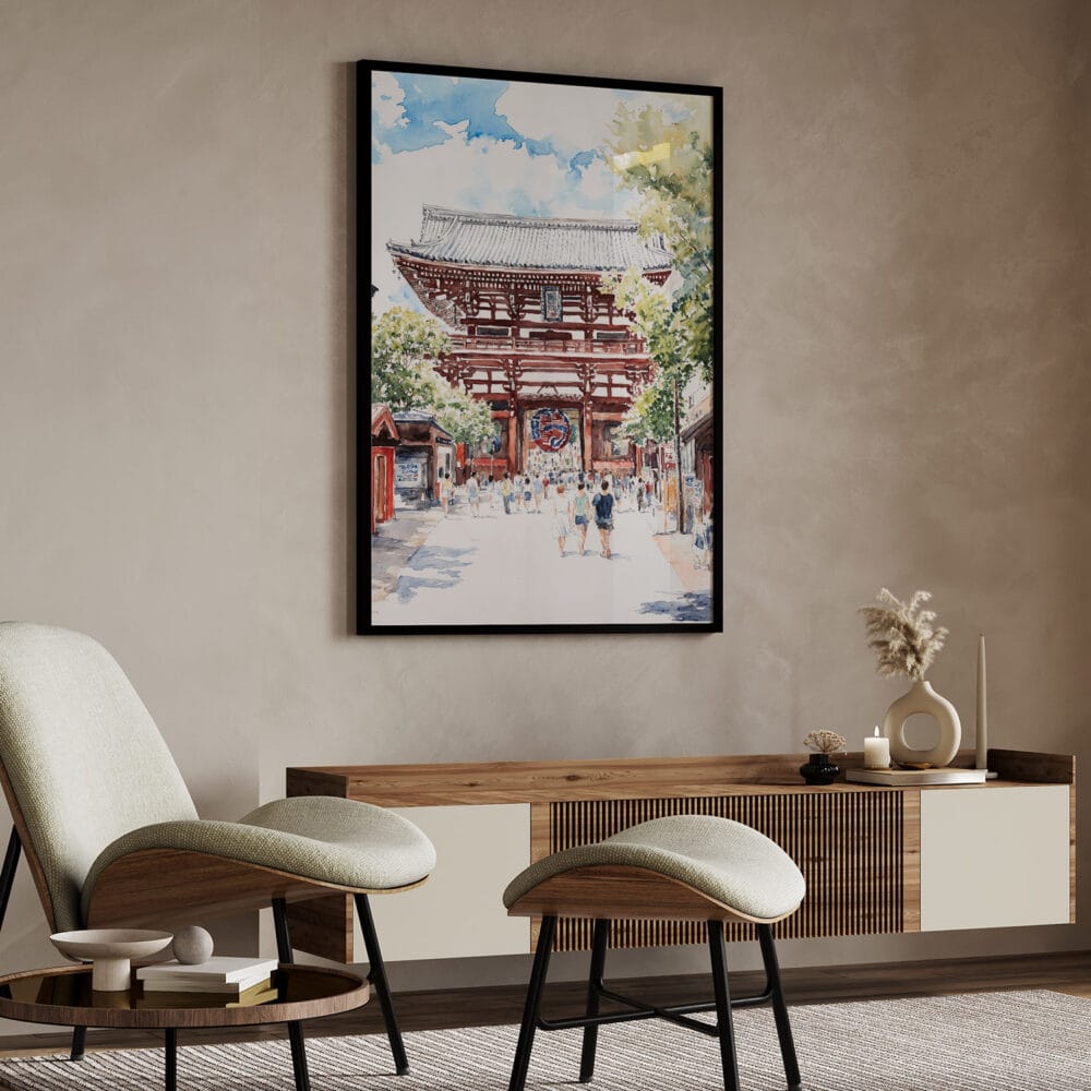 04 - Tokyo Asakusa Watercolor Art - Digital Downloads - Japandi.jpg 04 - Tokyo Asakusa Watercolor Art - Digital Downloads - Japandi.jpg