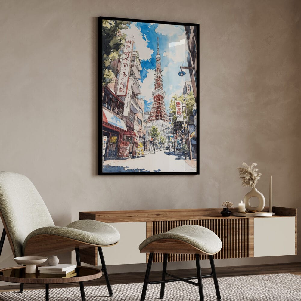 04 - Tokyo Tower Watercolor Art - Digital Downloads - Japandi.jpg 04 - Tokyo Tower Watercolor Art - Digital Downloads - Japandi.jpg