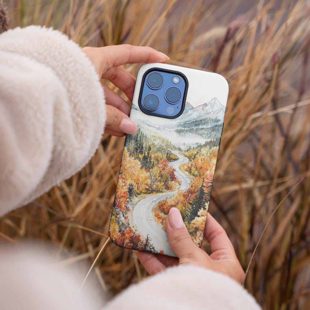 04 - White Mountains New Hampshire Phone Case - Female hand.jpg 04 - White Mountains New Hampshire Phone Case - Female hand.jpg