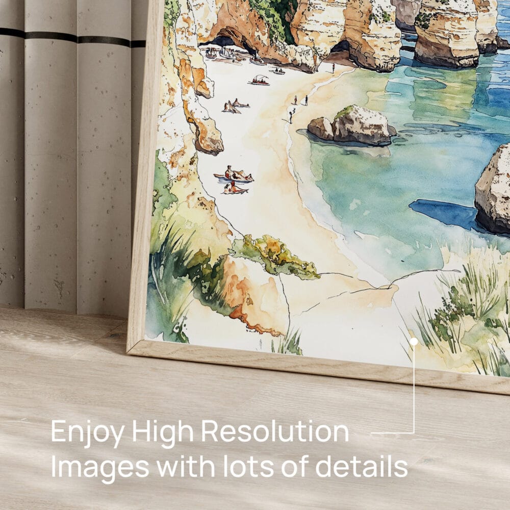 05 - Algarve Beach Watercolor Art - Digital Downloads - Detail Zoom.jpg 05 - Algarve Beach Watercolor Art - Digital Downloads - Detail Zoom.jpg