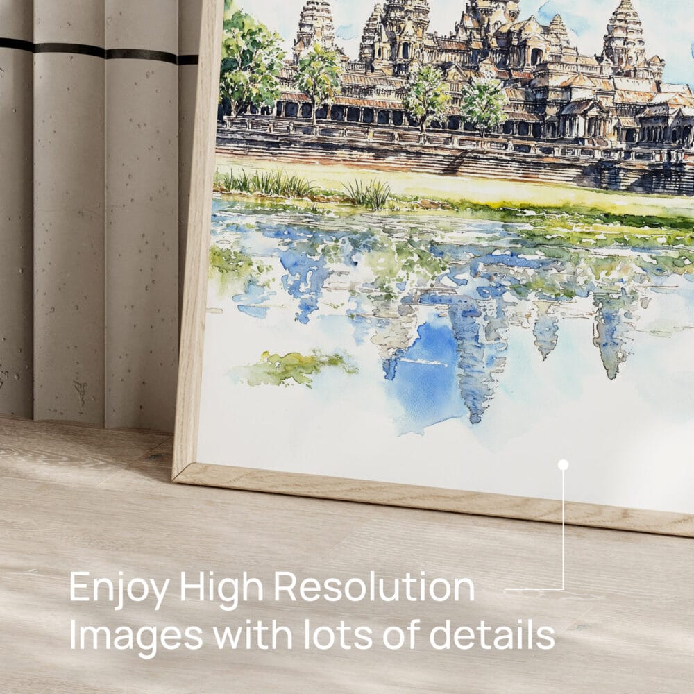 05 - Angkor Wat Cambodia Watercolor Art - Digital Downloads - Detail Zoom.jpg 05 - Angkor Wat Cambodia Watercolor Art - Digital Downloads - Detail Zoom.jpg