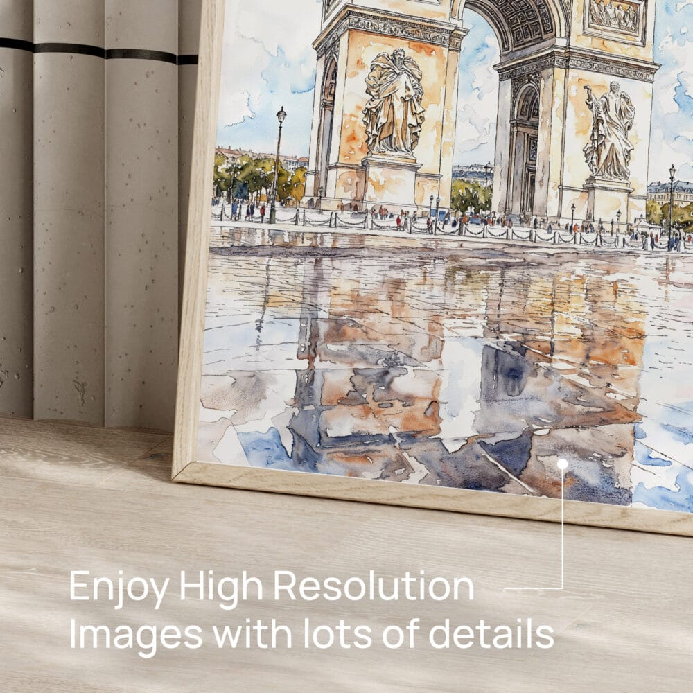 05 - Arc De Triomphe watercolor Art - Digital Downloads - Detail Zoom.jpg 05 - Arc De Triomphe watercolor Art - Digital Downloads - Detail Zoom.jpg