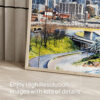 05 - Atlanta Skyline Watercolor Art - Digital Downloads - Detail Zoom.jpg