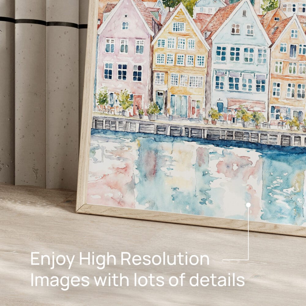 05 - Bergen Norway Houses Watercolor Art - Digital Downloads - Detail Zoom.jpg 05 - Bergen Norway Houses Watercolor Art - Digital Downloads - Detail Zoom.jpg