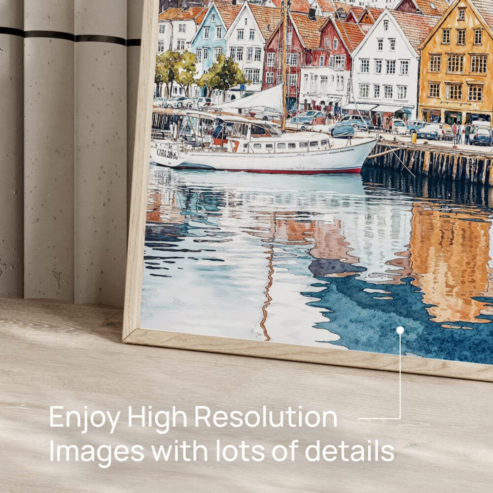 05 - Bergen Norway Watercolor Art - Digital Downloads - Detail Zoom.jpg 05 - Bergen Norway Watercolor Art - Digital Downloads - Detail Zoom.jpg