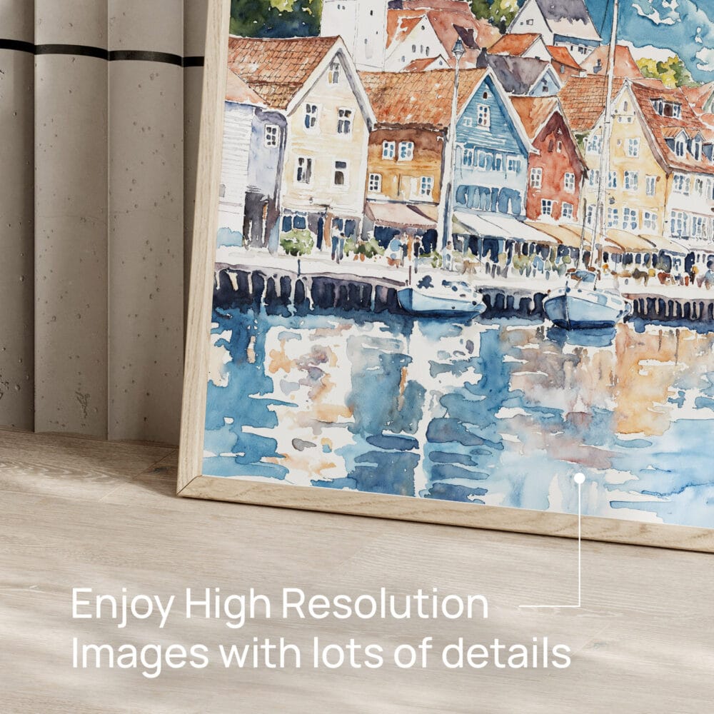 05 - Bergen Norway Waterfront Watercolor Art - Digital Downloads - Detail Zoom.jpg 05 - Bergen Norway Waterfront Watercolor Art - Digital Downloads - Detail Zoom.jpg