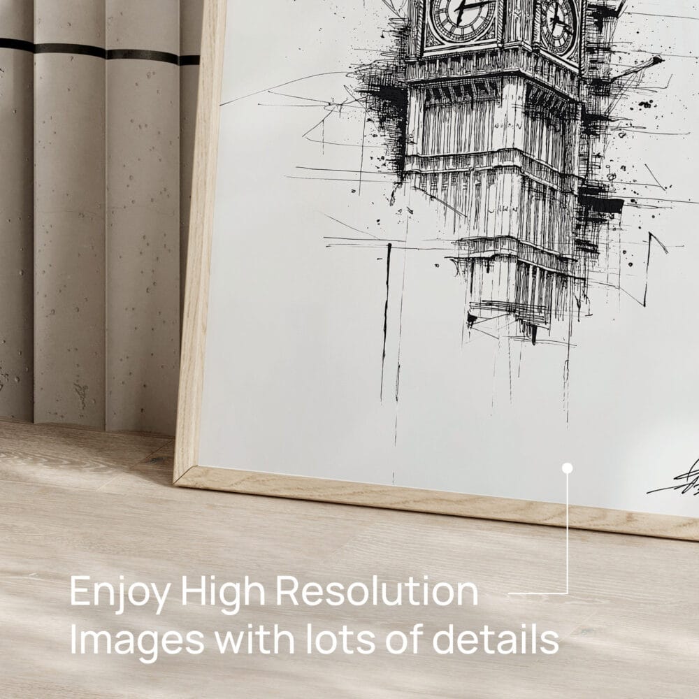 05 - Big Ben Clock Tower Pencil Drawing Art - Digital Downloads - Detail Zoom.jpg 05 - Big Ben Clock Tower Pencil Drawing Art - Digital Downloads - Detail Zoom.jpg