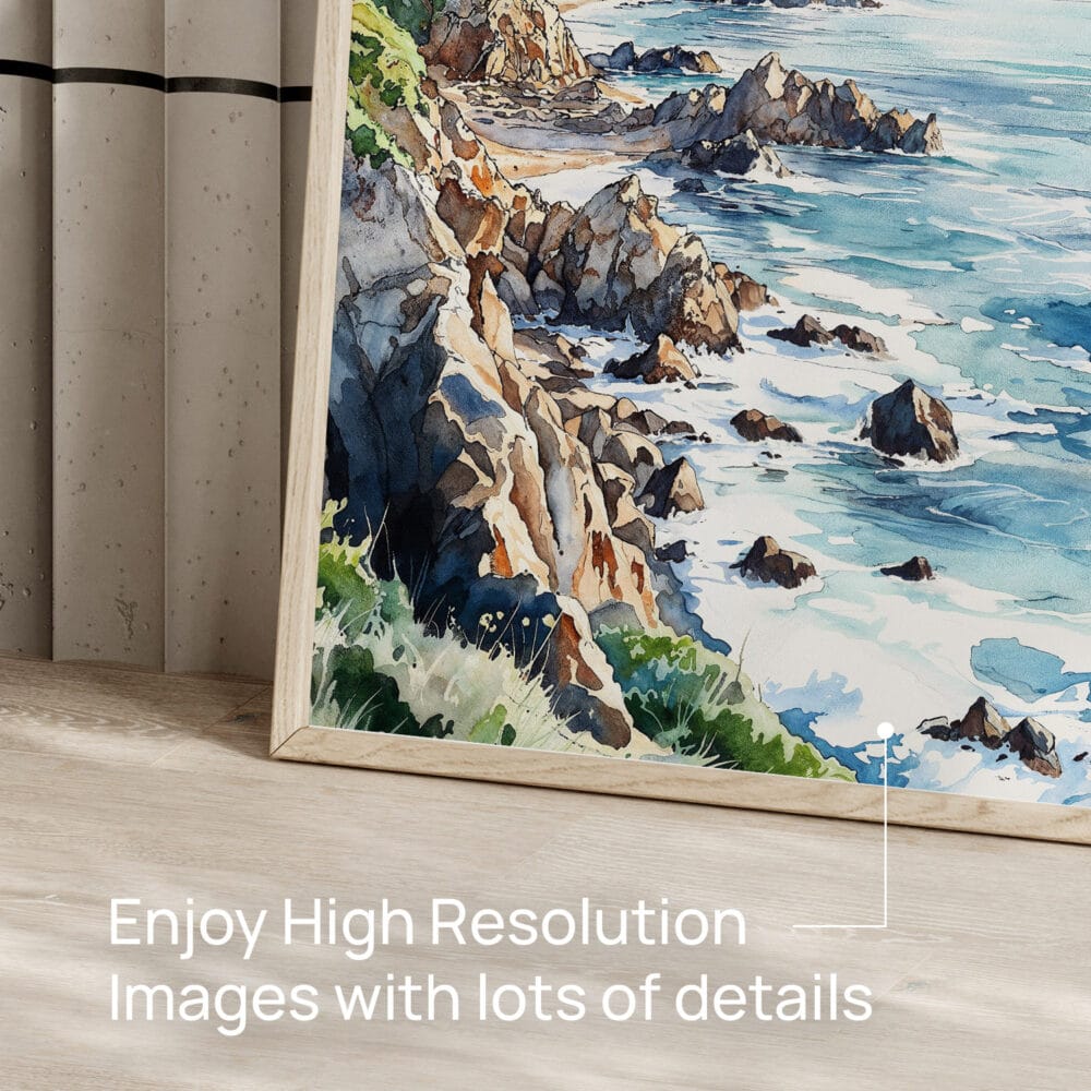 05 - Big Sur California Watercolor Art - Digital Downloads - Detail Zoom.jpg 05 - Big Sur California Watercolor Art - Digital Downloads - Detail Zoom.jpg