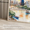 05 - Brisbane Skyline Watercolor Art - Digital Downloads - Detail Zoom.jpg