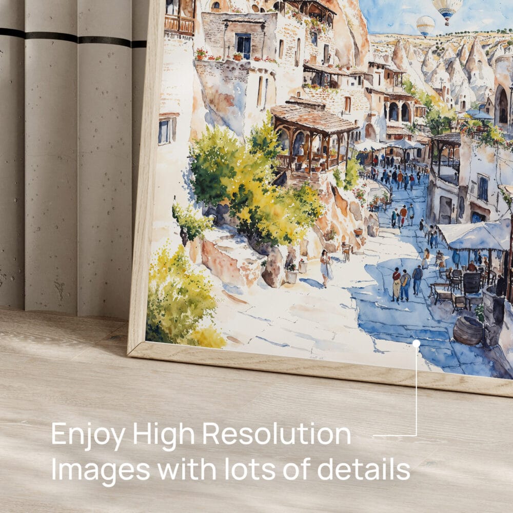 05 - Cappadocia Turkey Watercolor Art - Digital Downloads - Detail Zoom.jpg 05 - Cappadocia Turkey Watercolor Art - Digital Downloads - Detail Zoom.jpg