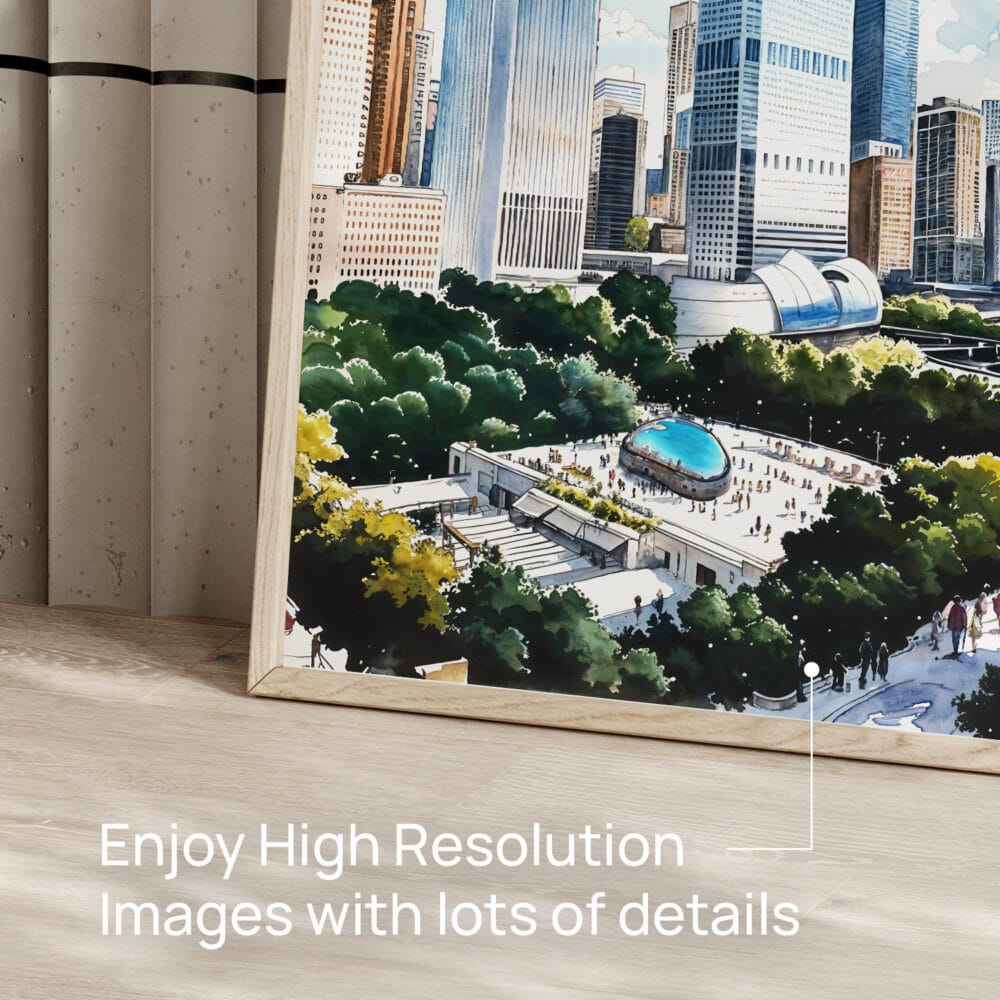 05 - Chicago Millenium Park Watercolor Art - Digital Downloads - Detail Zoom.jpg 05 - Chicago Millenium Park Watercolor Art - Digital Downloads - Detail Zoom.jpg