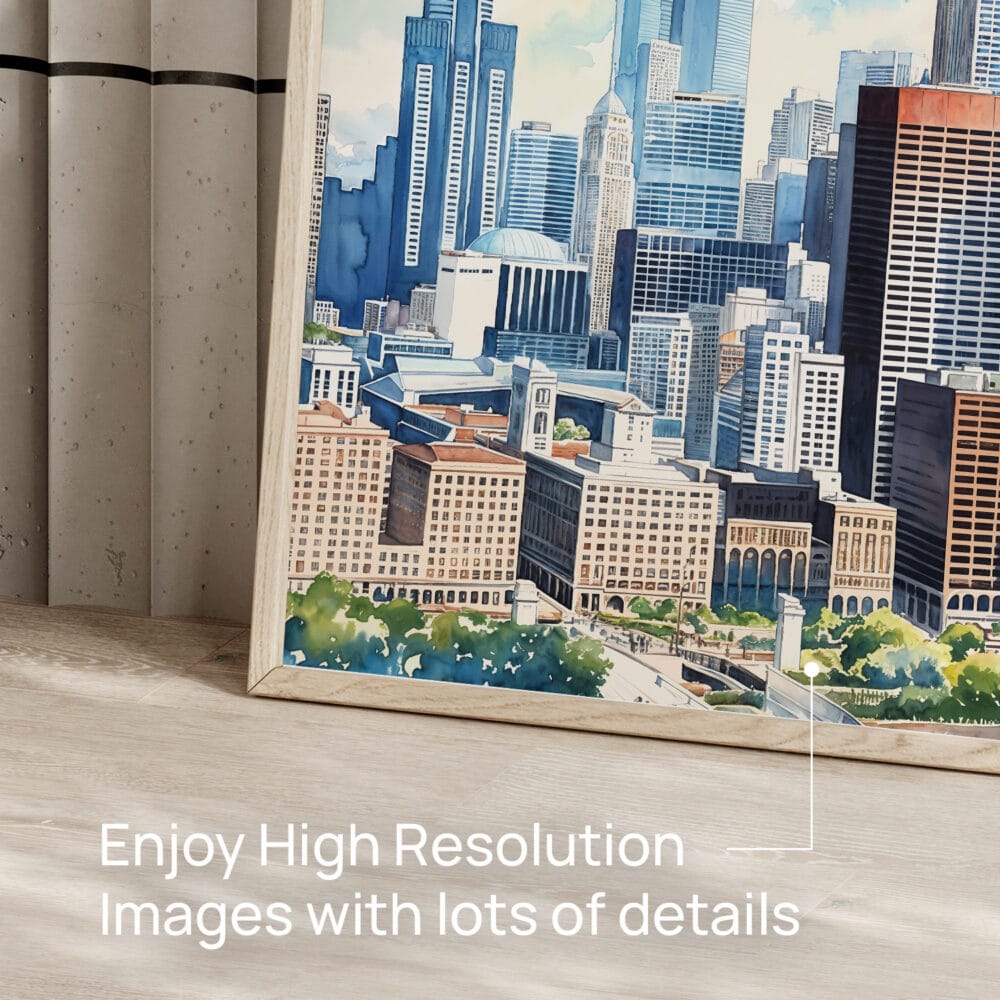 05 - Chicago Willis Tower Watercolor Art - Digital Downloads - Detail Zoom.jpg 05 - Chicago Willis Tower Watercolor Art - Digital Downloads - Detail Zoom.jpg