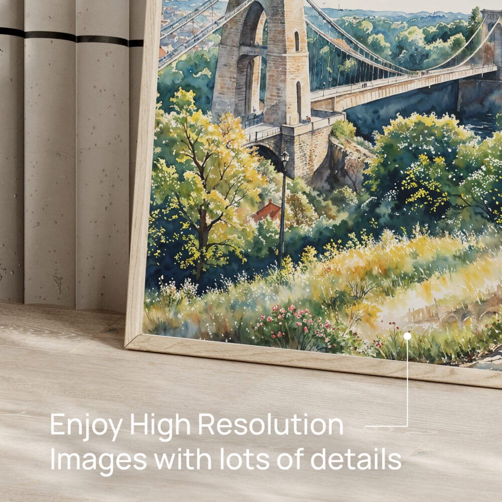 05 - Clifton Bridge Bristol Watercolor Art - Digital Downloads - Detail Zoom.jpg 05 - Clifton Bridge Bristol Watercolor Art - Digital Downloads - Detail Zoom.jpg