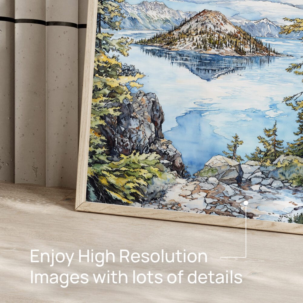 05 - Crater Lake National Park Watercolor Art - Digital Downloads - Detail Zoom.jpg 05 - Crater Lake National Park Watercolor Art - Digital Downloads - Detail Zoom.jpg