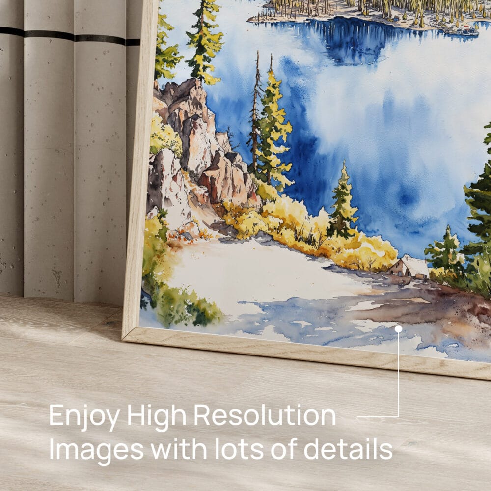05 - Crater Lake Watercolor Art - Digital Downloads - Detail Zoom.jpg 05 - Crater Lake Watercolor Art - Digital Downloads - Detail Zoom.jpg