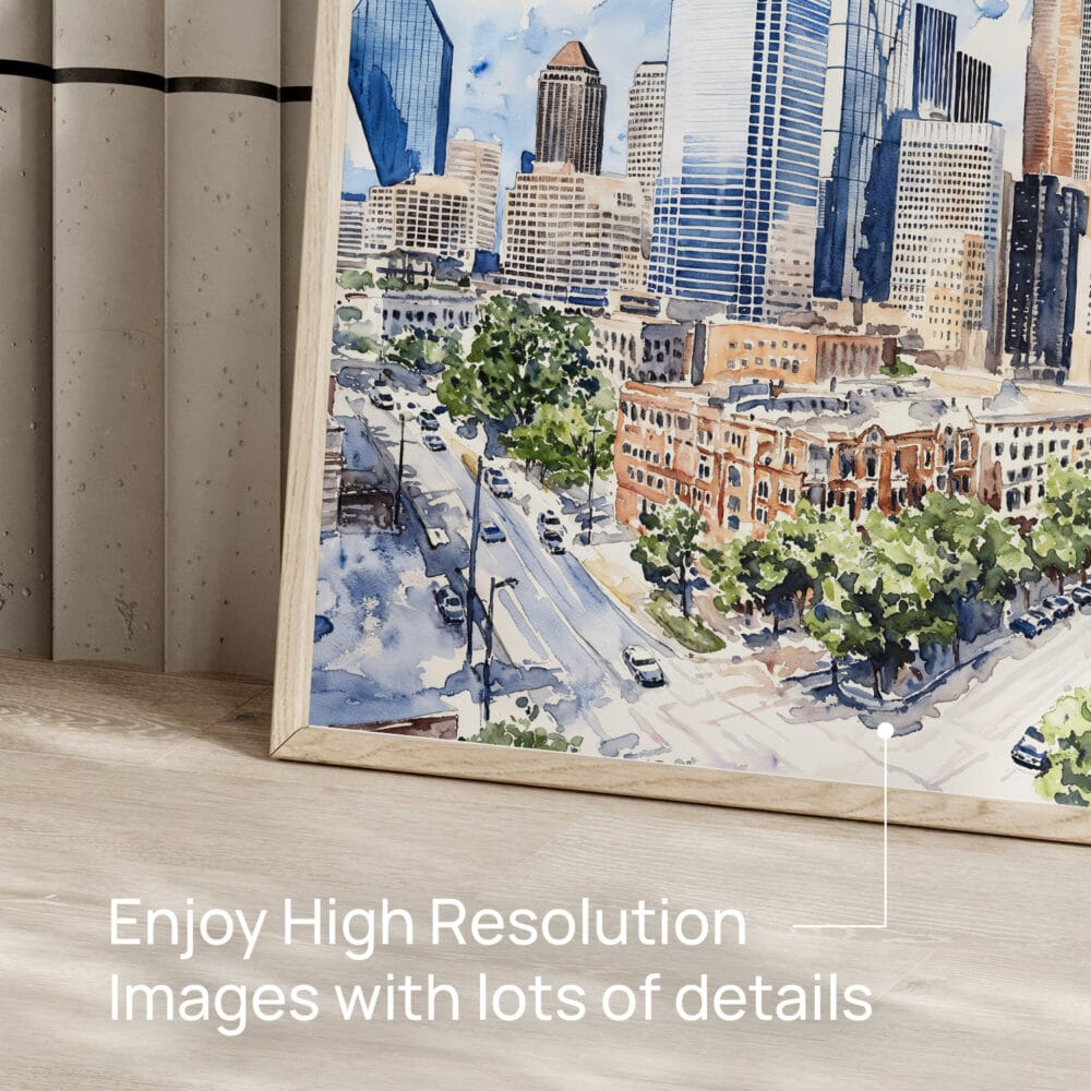 05 - Dallas Texas Watercolor Art - Digital Downloads - Detail Zoom.jpg 05 - Dallas Texas Watercolor Art - Digital Downloads - Detail Zoom.jpg