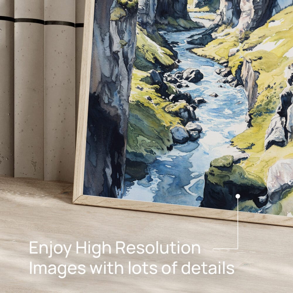 05 - Fjadrargljufur Canyon Watercolor Art - Digital Downloads - Detail Zoom.jpg 05 - Fjadrargljufur Canyon Watercolor Art - Digital Downloads - Detail Zoom.jpg