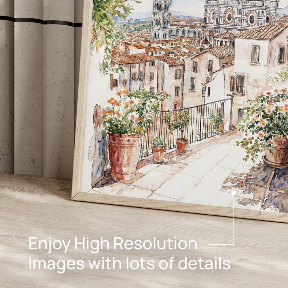05 - Florence Cathedral Watercolor Art - Digital Downloads - Detail Zoom.jpg 05 - Florence Cathedral Watercolor Art - Digital Downloads - Detail Zoom.jpg
