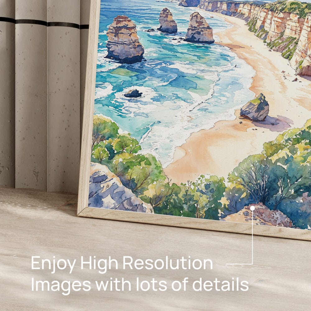 05 - Great Ocean Road Australia Watercolor Art - Digital Downloads - Detail Zoom.jpg 05 - Great Ocean Road Australia Watercolor Art - Digital Downloads - Detail Zoom.jpg