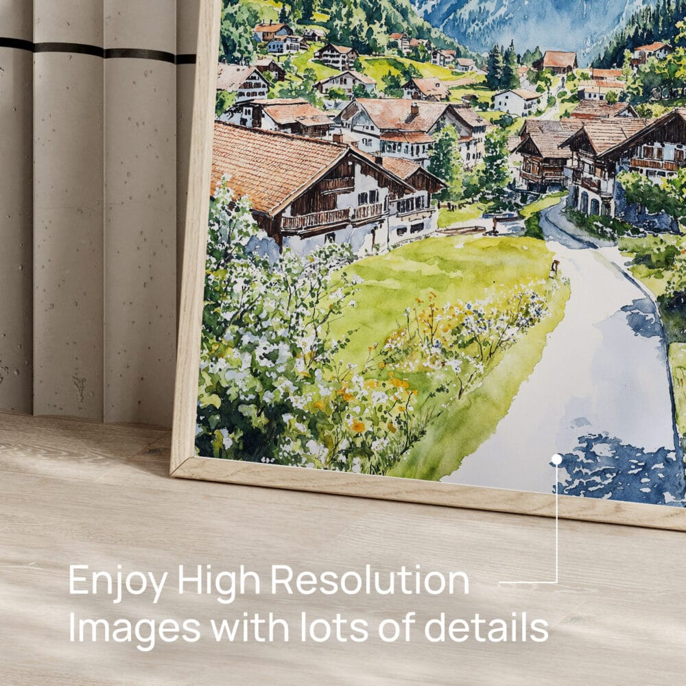 05 - Grindelwald Switzerland Watercolor Art - Digital Downloads - Detail Zoom.jpg 05 - Grindelwald Switzerland Watercolor Art - Digital Downloads - Detail Zoom.jpg