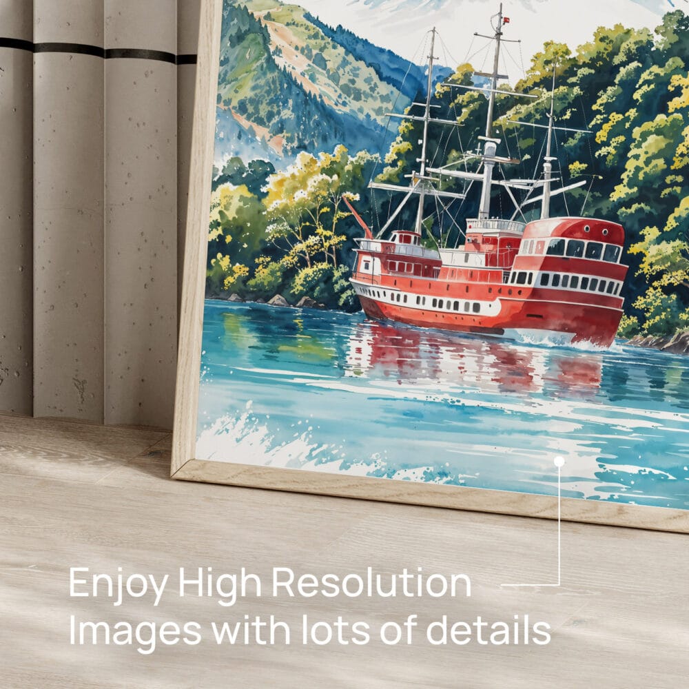 05 - Hakone with Mount Fuji Watercolor Art - Digital Downloads - Detail Zoom.jpg 05 - Hakone with Mount Fuji Watercolor Art - Digital Downloads - Detail Zoom.jpg