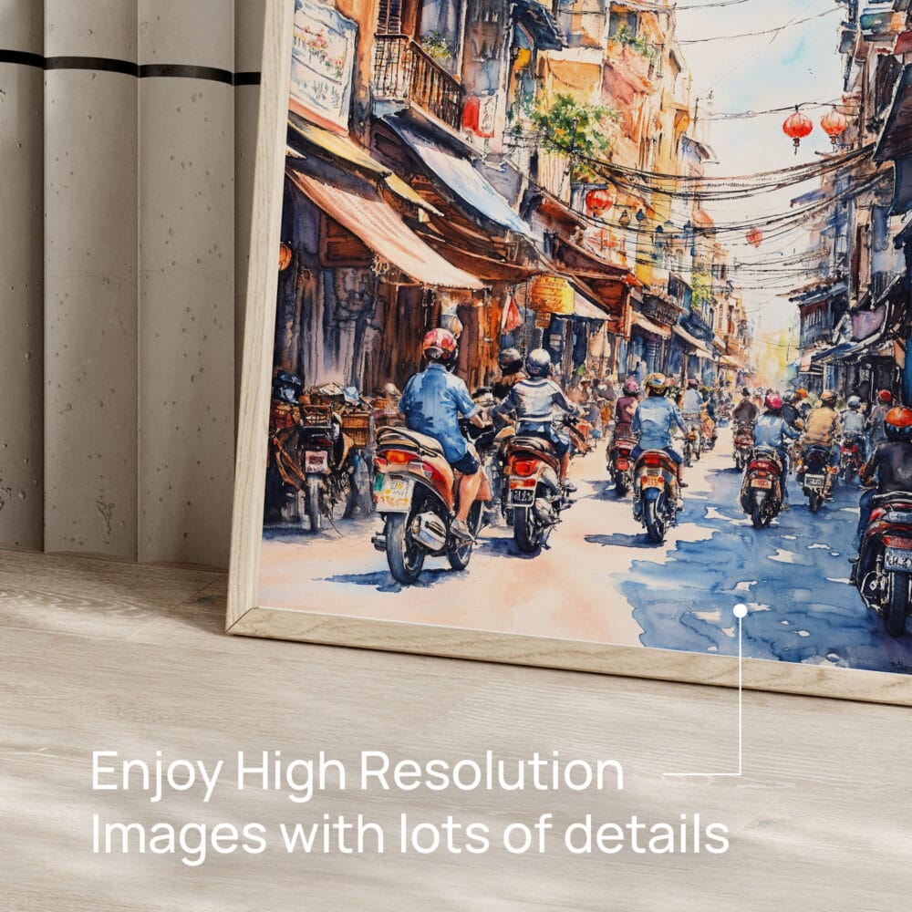 05 - Hanoi Old Quarter Watercolor Art - Digital Downloads - Detail Zoom.jpg 05 - Hanoi Old Quarter Watercolor Art - Digital Downloads - Detail Zoom.jpg