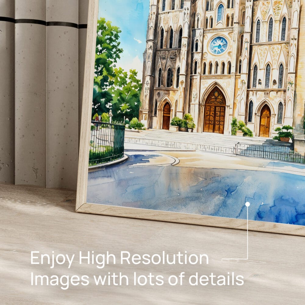 05 - Hanoi St Josephs Cathedral Watercolor Art - Digital Downloads - Detail Zoom.jpg 05 - Hanoi St Josephs Cathedral Watercolor Art - Digital Downloads - Detail Zoom.jpg