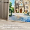 05 - Hanoi St Josephs Cathedral Watercolor Art - Digital Downloads - Detail Zoom.jpg