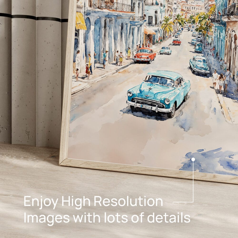 05 - Havana Cuba Watercolor Art - Digital Downloads - Detail Zoom.jpg 05 - Havana Cuba Watercolor Art - Digital Downloads - Detail Zoom.jpg