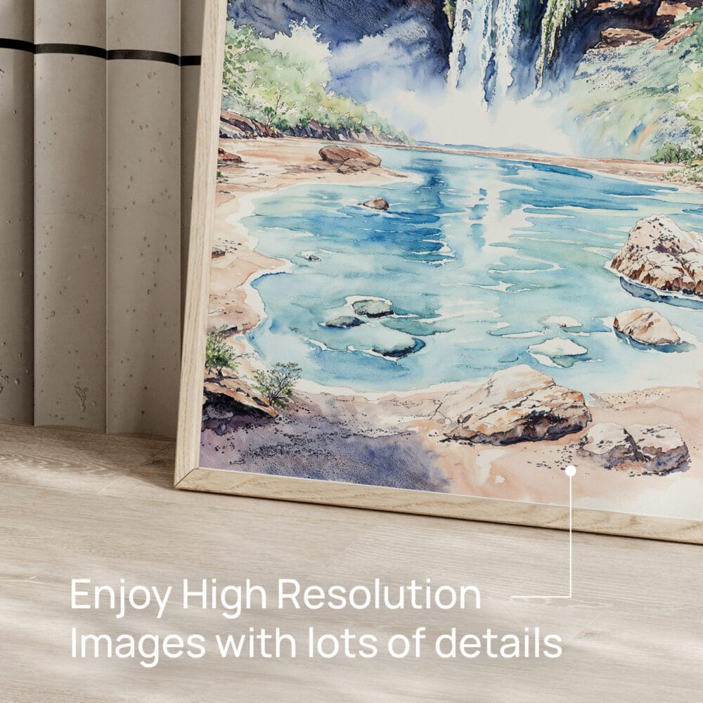 05 - Havasu Falls Watercolor Art - Digital Downloads - Detail Zoom.jpg 05 - Havasu Falls Watercolor Art - Digital Downloads - Detail Zoom.jpg