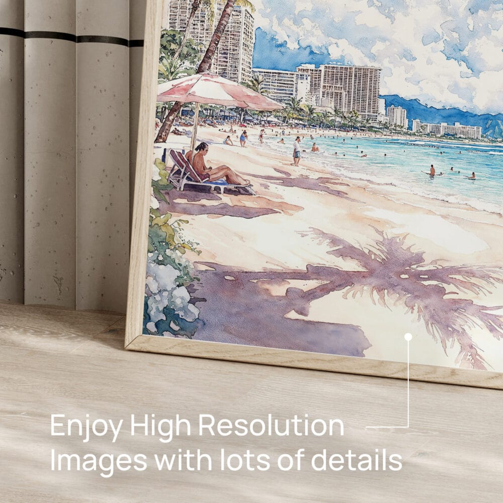 05 - Hawaii Honolulu Waikiki Watercolor Art - Digital Downloads - Detail Zoom.jpg 05 - Hawaii Honolulu Waikiki Watercolor Art - Digital Downloads - Detail Zoom.jpg