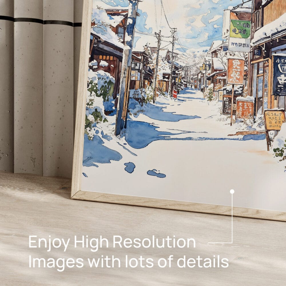 05 - Hokkaido Village Watercolor Art - Digital Downloads - Detail Zoom.jpg 05 - Hokkaido Village Watercolor Art - Digital Downloads - Detail Zoom.jpg