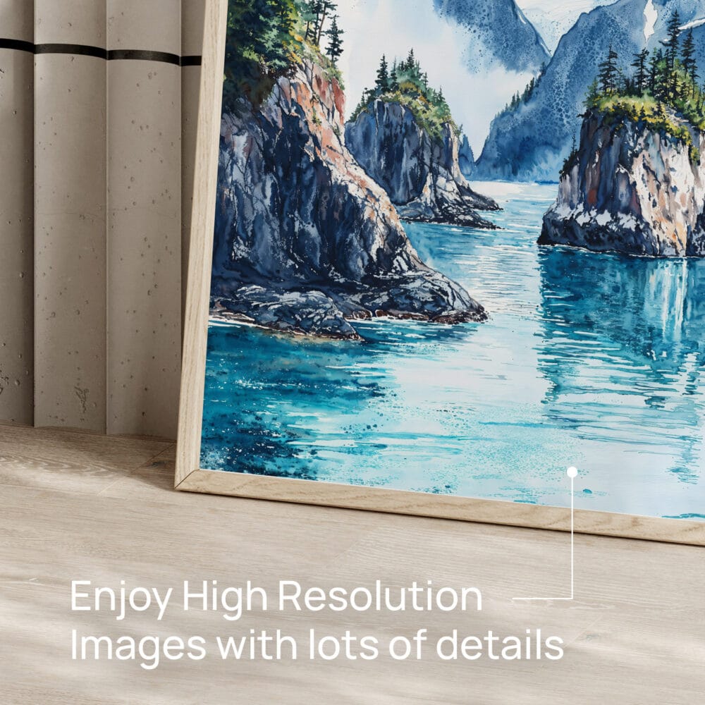 05 - Kenai Fjords National Park Watercolor Art - Digital Downloads - Detail Zoom.jpg 05 - Kenai Fjords National Park Watercolor Art - Digital Downloads - Detail Zoom.jpg