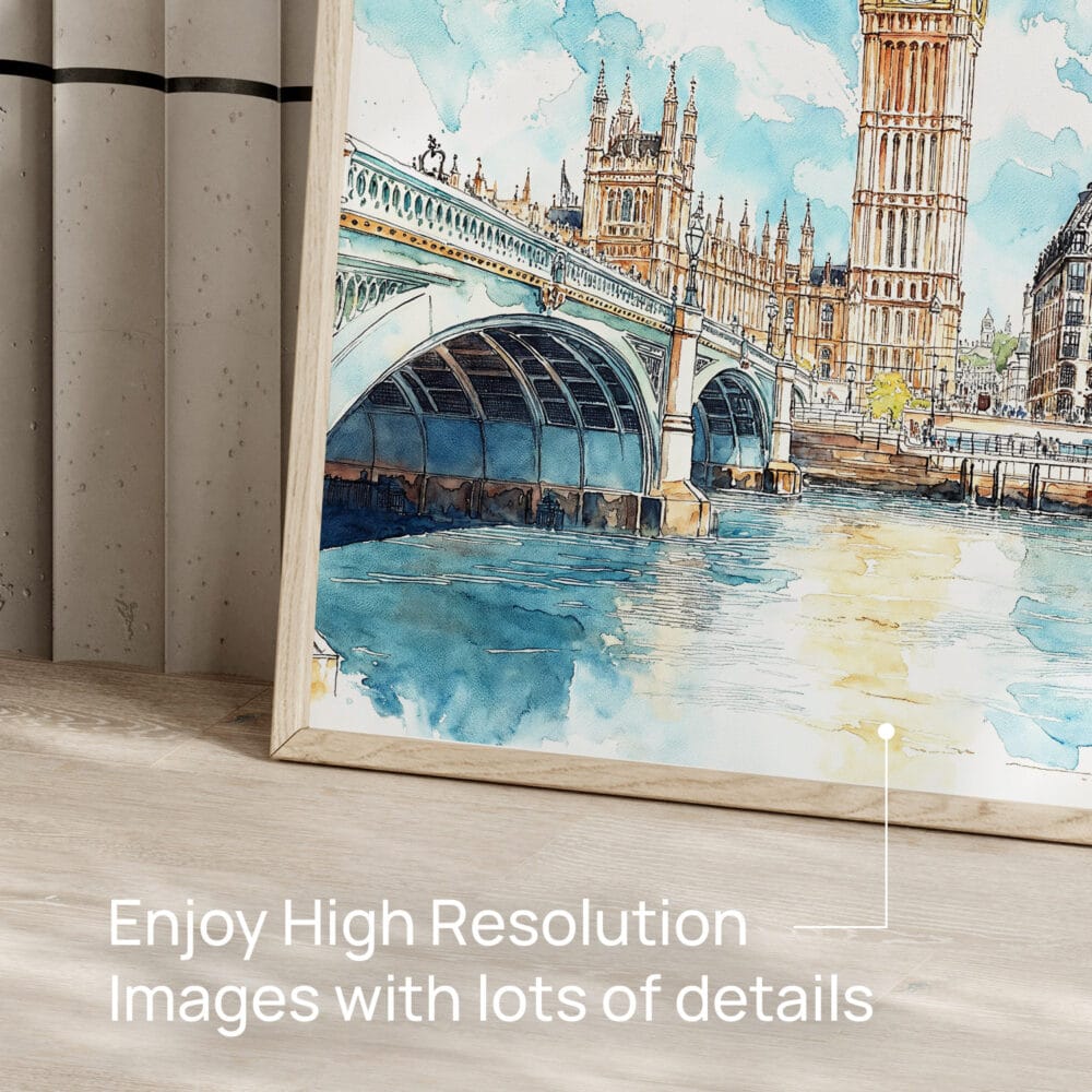 05 - London Big Ben Watercolor Art - Digital Downloads - Detail Zoom.jpg 05 - London Big Ben Watercolor Art - Digital Downloads - Detail Zoom.jpg