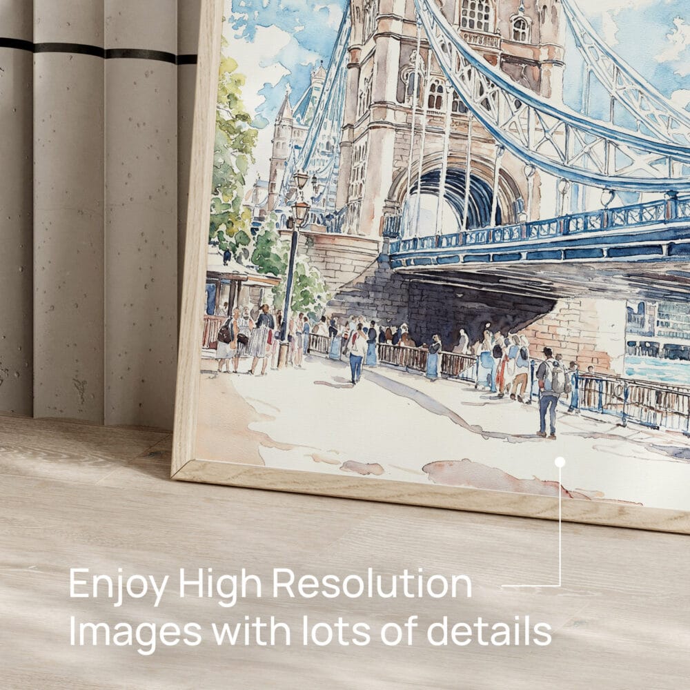 05 - London Tower Bridge Watercolor Art - Digital Downloads - Detail Zoom.jpg 05 - London Tower Bridge Watercolor Art - Digital Downloads - Detail Zoom.jpg