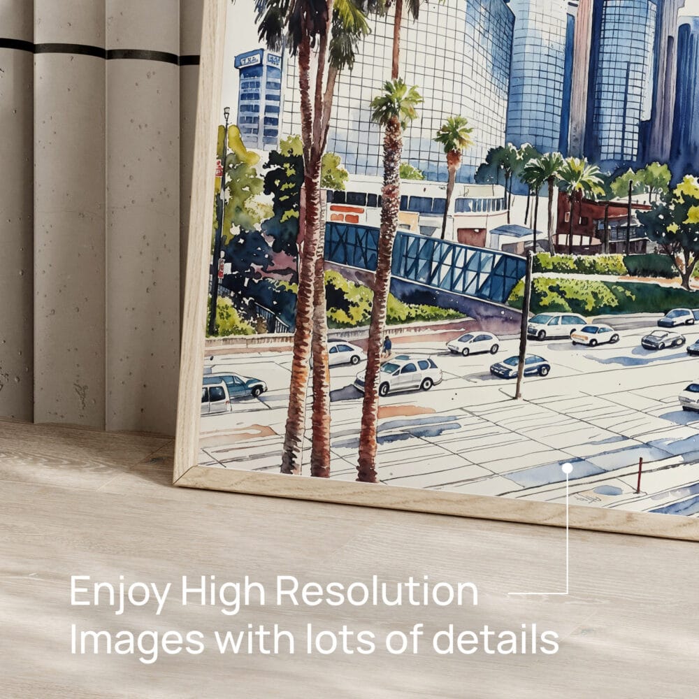 05 - Los Angeles Downtown Watercolor Art - Digital Downloads - Detail Zoom.jpg 05 - Los Angeles Downtown Watercolor Art - Digital Downloads - Detail Zoom.jpg