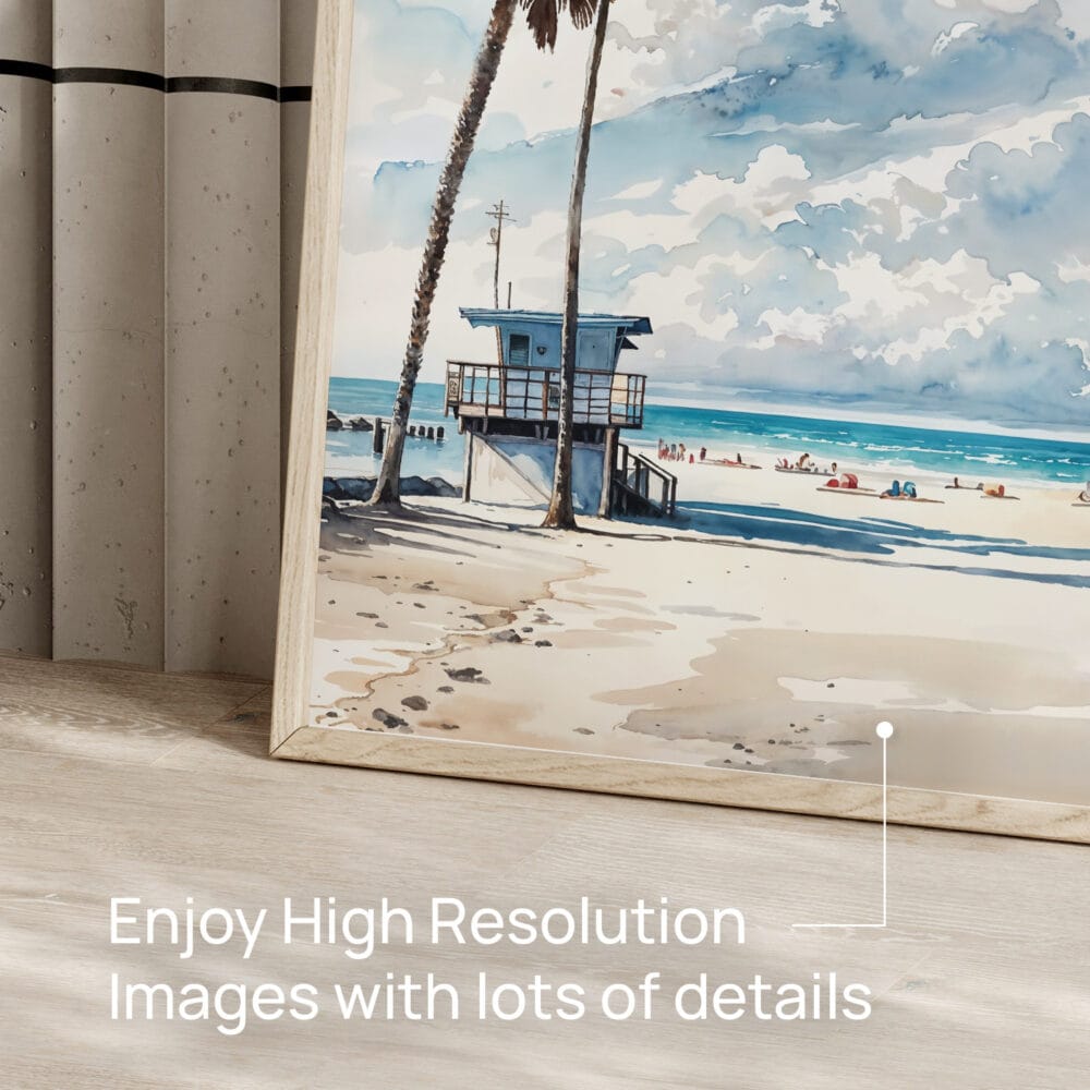 05 - Los Angeles beach lifeguard tower Watercolor Art - Digital Downloads - Detail Zoom.jpg 05 - Los Angeles beach lifeguard tower Watercolor Art - Digital Downloads - Detail Zoom.jpg