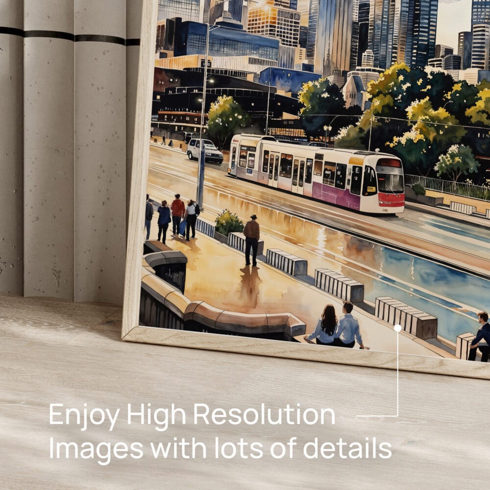 05 - Melbourne Skyline Watercolor Art - Digital Downloads - Detail Zoom.jpg 05 - Melbourne Skyline Watercolor Art - Digital Downloads - Detail Zoom.jpg