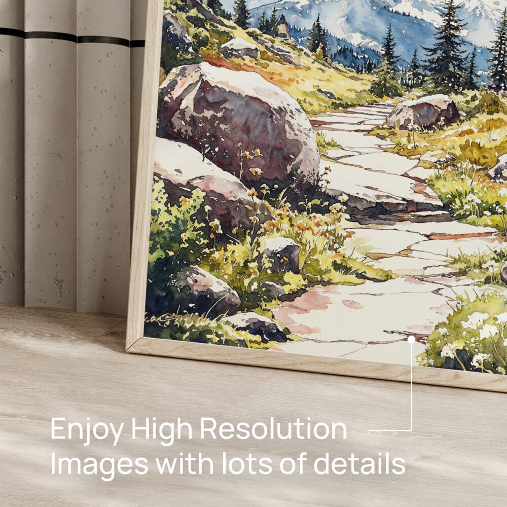 05 - Mount Rainier National Park Watercolor Art - Digital Downloads - Detail Zoom.jpg 05 - Mount Rainier National Park Watercolor Art - Digital Downloads - Detail Zoom.jpg