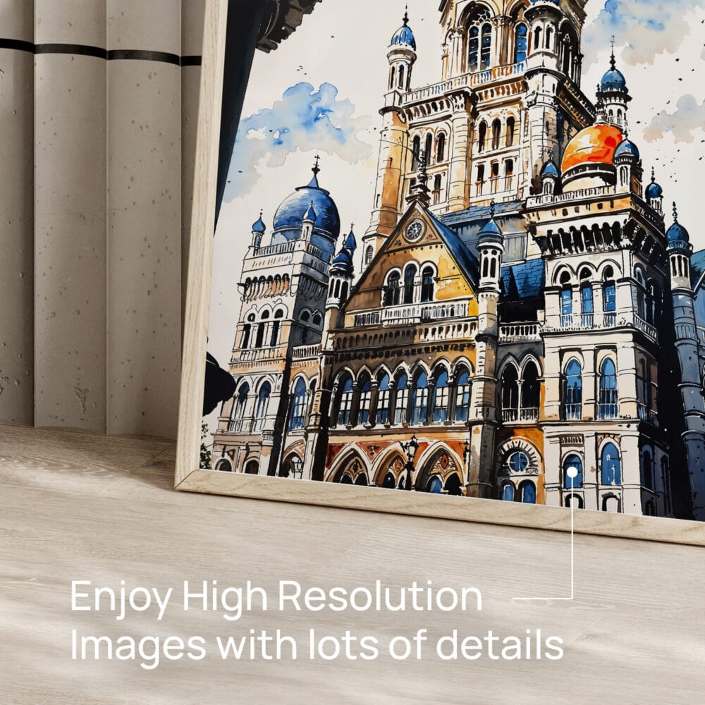 05 - Mumbai BMC Building Watercolor Art - Digital Downloads - Detail Zoom.jpg 05 - Mumbai BMC Building Watercolor Art - Digital Downloads - Detail Zoom.jpg