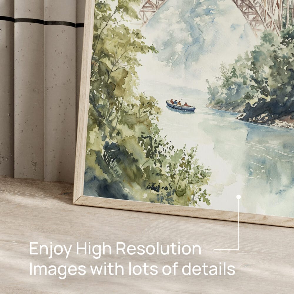 05 - New river gorge Bridge Watercolor Art - Digital Downloads - Detail Zoom.jpg 05 - New river gorge Bridge Watercolor Art - Digital Downloads - Detail Zoom.jpg