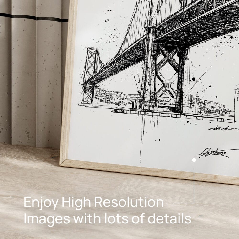 05 - Oakland Bridge Pencil Drawing Art - Digital Downloads - Detail Zoom.jpg 05 - Oakland Bridge Pencil Drawing Art - Digital Downloads - Detail Zoom.jpg