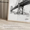 05 - Oakland Bridge Pencil Drawing Art - Digital Downloads - Detail Zoom.jpg