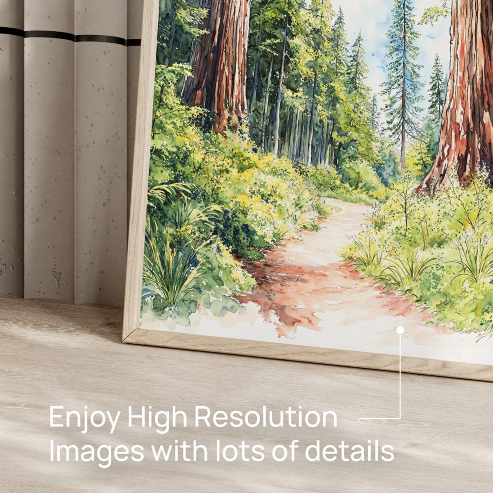 05 - Redwood National Park California Watercolor Art - Digital Downloads - Detail Zoom.jpg 05 - Redwood National Park California Watercolor Art - Digital Downloads - Detail Zoom.jpg