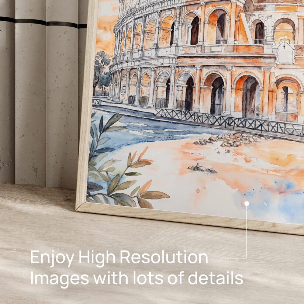 05 - Rome Colosseum Watercolor Art - Digital Downloads - Detail Zoom.jpg 05 - Rome Colosseum Watercolor Art - Digital Downloads - Detail Zoom.jpg