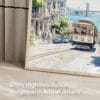05 - San Francisco Tram Watercolor Art - Digital Downloads - Detail Zoom.jpg
